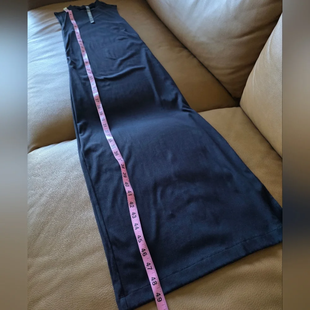 Vuori Pose Midi Tank Dress, Size Small, Black, Ribbed Midi Dress - Picture 8 of 10